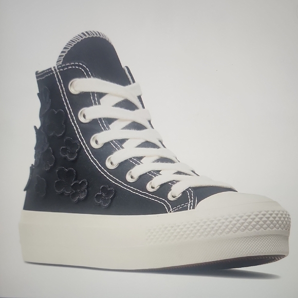 Converse CTAS 3D Floral Platform High-Top Sneakers Size 5.5 - Picture 1 of 8